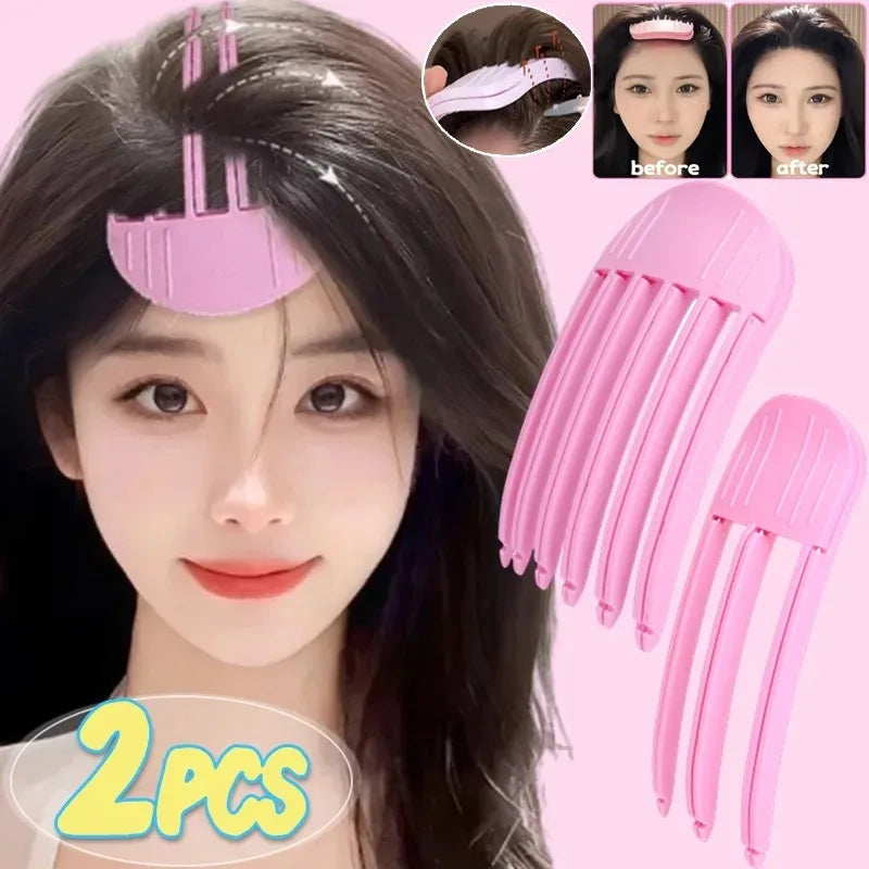 1/2pcs Korean Fluffy Hair Roots Clips Comb Lazy Hair Top Styling Curling Barrel Portable Hairs Clip Volume Wind Sculpting Comb