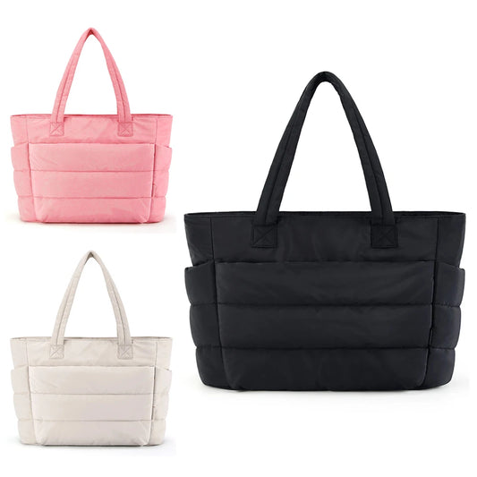 Women's Handbag, Lightweight And Fluffy Tote Bag, Suitable For Travel, Work, Beach, Gym, Large Capacity And Easy To Carry