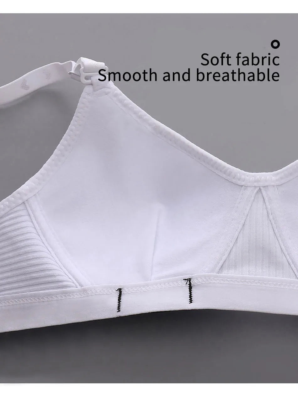 Girl Training Bras Cotton Underwear Back Buckle Design Bralette Adolescent Comprehensive Breathable Teenager Girl Sport Tops Bra