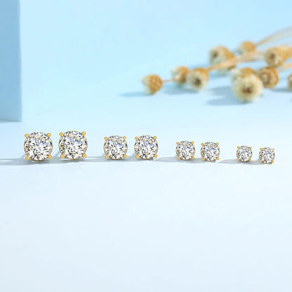 Szjinao 2025 Trending Earrings Moissanite Gold 18k Real Original With Certificate Wedding Luxury Jewelry For Women Wholesale Hot