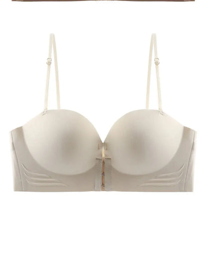 FINETOO Front Closure Sexy Push Up Bra Women Invisible Bras Underwear Lingerie For Female Brassiere Strapless Seamless Bralette