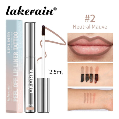 4Color Peel Off Lip Liner Tattoo Waterproof Long Lasting Matte Non-Stick Fading Lip Tint Sexy Red Contour Lips Make Up Cosmetics