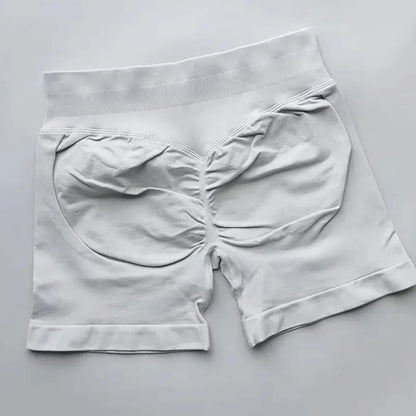 WOMEN SPORTS Impact Shorts Low Ribbed Waist Seamless Scrunch Bum Workout Gym Shorts Booty Hight Stretch Running Shorts
