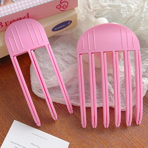 1/2pcs Korean Fluffy Hair Roots Clips Comb Lazy Hair Top Styling Curling Barrel Portable Hairs Clip Volume Wind Sculpting Comb