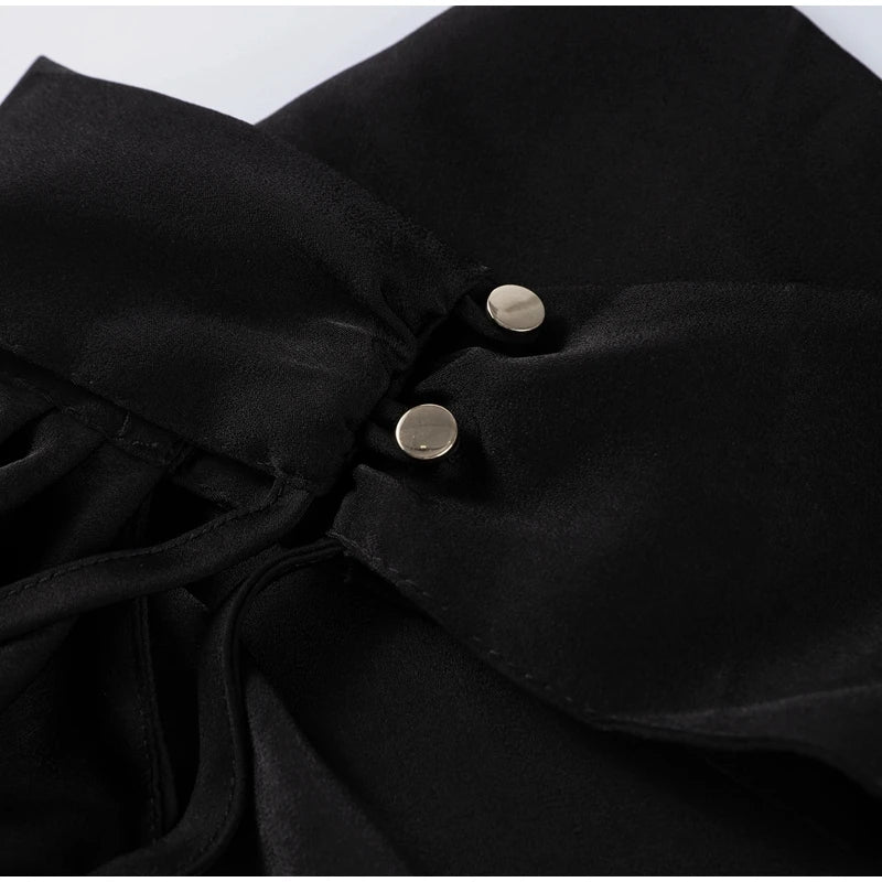 Elegant Solid Ribbon Women Halter Dress Off Shoulder Sleeveless Backless Slim Female Maxi Dresses 2025 Summer New Chic Lady Robe