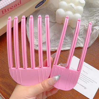 1/2pcs Korean Fluffy Hair Roots Clips Comb Lazy Hair Top Styling Curling Barrel Portable Hairs Clip Volume Wind Sculpting Comb