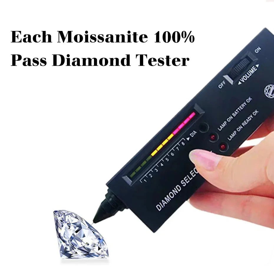 Szjinao 2025 Trending Earrings Moissanite Gold 18k Real Original With Certificate Wedding Luxury Jewelry For Women Wholesale Hot