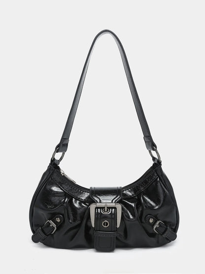 2025 Spring Hot Selling Maillard Style Retro Style Small Bag Spicy Girl Y2K Wasteland Style Vintage Leather Shoulder Armpit Bag