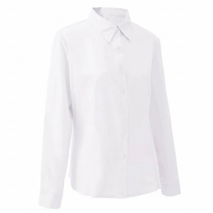 Women's Long Sleeve Blouse Office Ladies Tops Button Up Shirts 2025 Fashion Casual Shirt Long Sleeved Blouse White Shirt Women