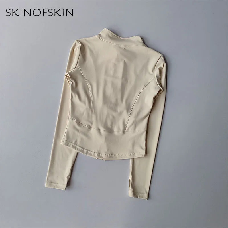 New Yoga Coat Women's Professional Speed Drying Sports Running and Cycling Coat T-Shirt Clothing Long Sleeve Fitness Top Suit