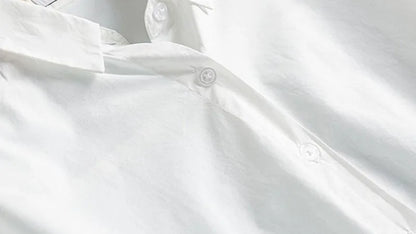 Black White Casual Shirt Women JK Preppy Style Long Sleeve School Shirts Girl Harajuku Loose Turn Down Collar Button Up Blouses