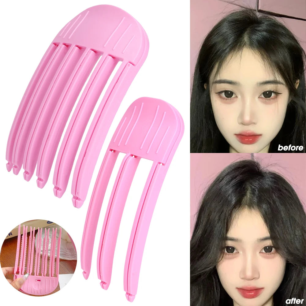 1/2pcs Korean Fluffy Hair Roots Clips Comb Lazy Hair Top Styling Curling Barrel Portable Hairs Clip Volume Wind Sculpting Comb