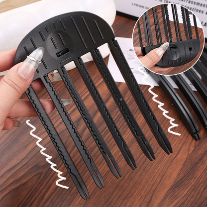1/2pcs Korean Fluffy Hair Roots Clips Comb Lazy Hair Top Styling Curling Barrel Portable Hairs Clip Volume Wind Sculpting Comb