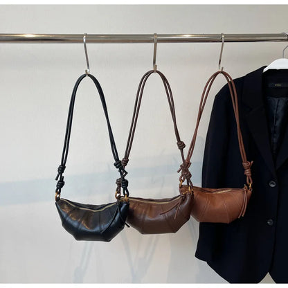 Velvet Material Zipper 2025 High Quality Shoulder Bag Solid Color Simple Fashionable Crossbody Bag Soft Western Style Handbag