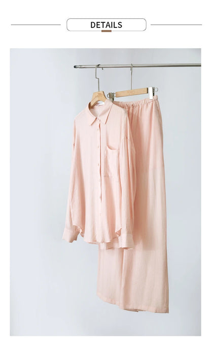 AMII Minimalism Shirt Pants For Women 2025 Spring New Casual Basic Shirt Sold Separate Straight Long Wide Leg Pants 12511048