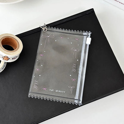 INS Transparent Candy Bag Badge Holder Korean Photocard Holder Display Bag Pendant Idol Photo Card Protective Cover Card Holder