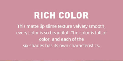CACE 3 Pcs Sweet Liquid Lipstick Set Matte Velvet Lip Glaze Waterproof Long Lasting Non-marking Lip Tint Cosmetic Kits Lipgloss