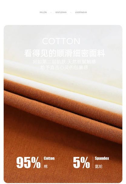 3PCS/Pack 100% Cotton Multicolor Solid Women's Boxer Knit Breathable Panties Underwear Soft High Elastic Mid-rise Thin Boyshorts