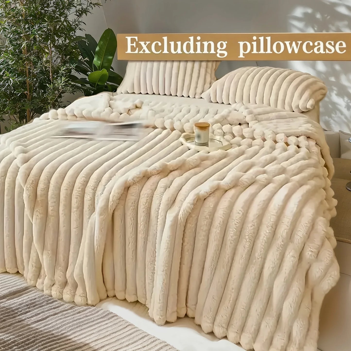 Luxurious Fleece RV Blanket - Soft, Plush, Multi-Use Throw for Travel, Office Naps, Summer Air Conditioning, and Sofa Cover