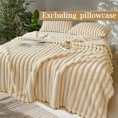 Luxurious Fleece RV Blanket - Soft, Plush, Multi-Use Throw for Travel, Office Naps, Summer Air Conditioning, and Sofa Cover