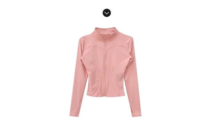Sun Quick Drying Sports Coat Women's Tight Top Yoga Jacket Long Sleeve Zipper Jacket Running Fitness Women's Jacket S-3XL