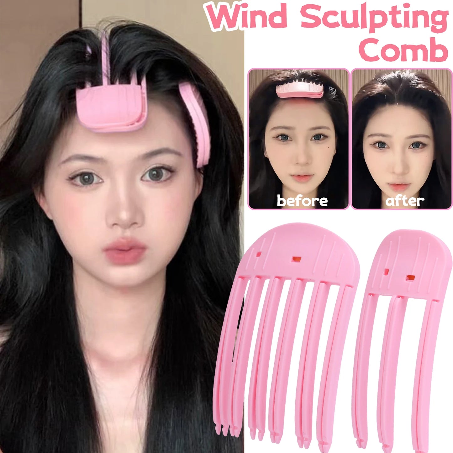 1/2pcs Korean Fluffy Hair Roots Clips Comb Lazy Hair Top Styling Curling Barrel Portable Hairs Clip Volume Wind Sculpting Comb