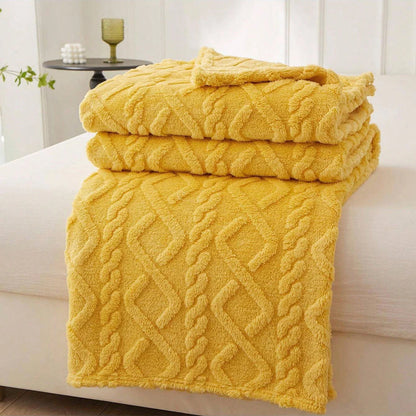 Single-Layer Coral Fleece Blanket