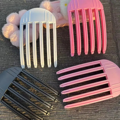 1/2pcs Korean Fluffy Hair Roots Clips Comb Lazy Hair Top Styling Curling Barrel Portable Hairs Clip Volume Wind Sculpting Comb