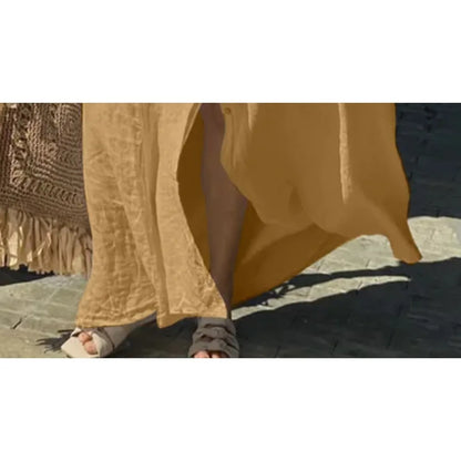 Women's L-5XL Plus Size Oversized Summer Casual Loose Pocket Flip Collar Long Dress Solid Color Casual Button Loose Oversized