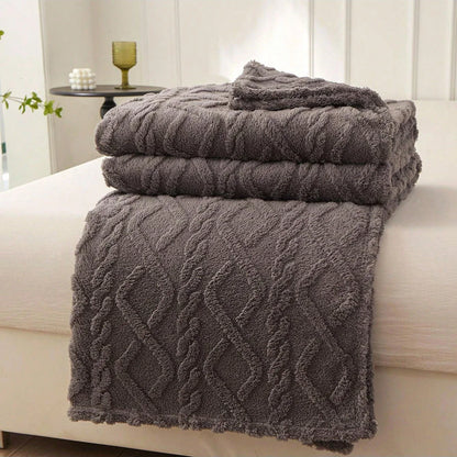 Single-Layer Coral Fleece Blanket