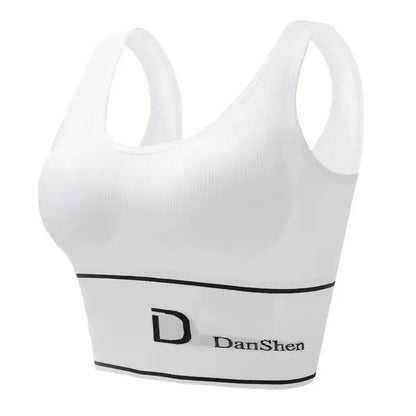Women's Sexy Underwear Seamless Sports Bra high elasticity Deep U-Shaped Without Steel Ring Yoga Bra Top