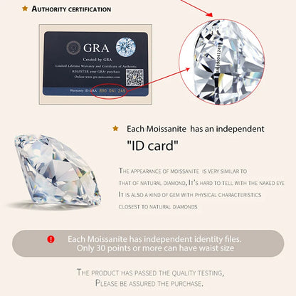 Bamoer 0.5-1ct Moissanite Screw Back Earrings for Women, D Color VVS1 Clarity Lab Created Diamond Earring White Gold Earrings