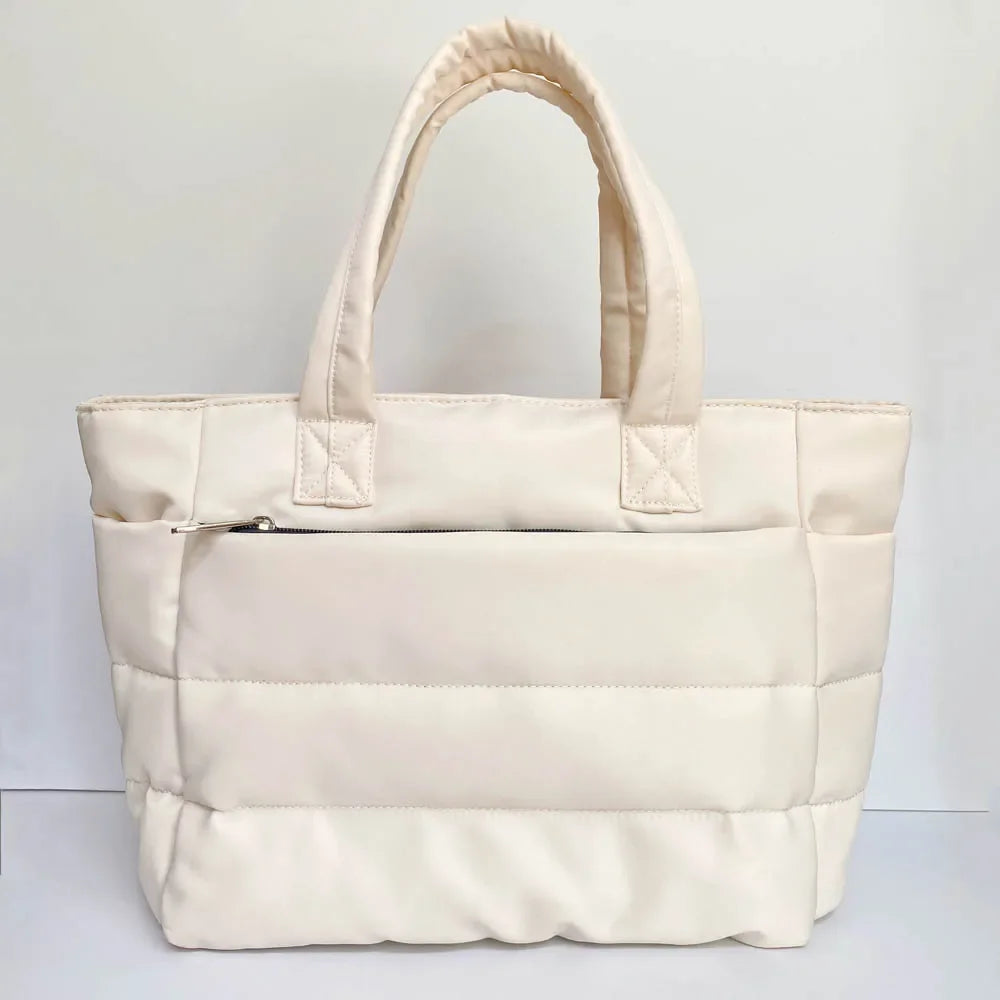 2025 New Women Fashion Shopping Bag Large Capacity Nylon Retro Shoulder Bag Leisure Outdoor Simple Handbag