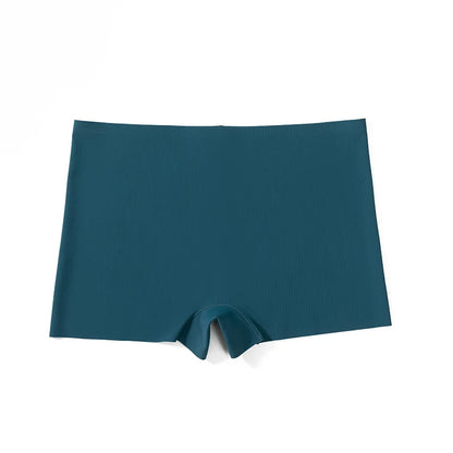 BZEL 4PCS Women's Panties Seamless Boxers Breathable Lingerie Comfortable Boyshorts Silk Satin Underwear Woman Sports Underpants