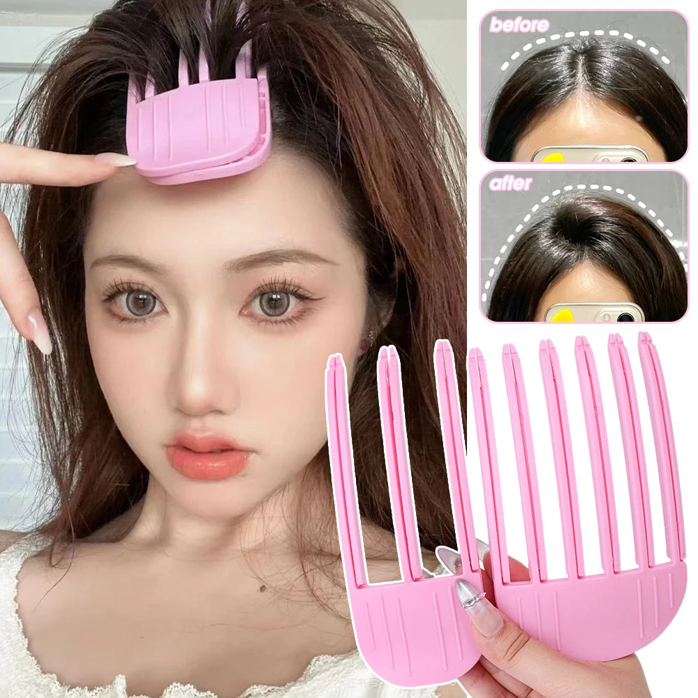 1/2pcs Korean Fluffy Hair Roots Clips Comb Lazy Hair Top Styling Curling Barrel Portable Hairs Clip Volume Wind Sculpting Comb