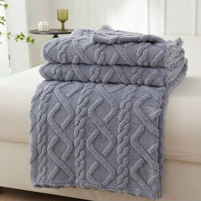 Single-Layer Coral Fleece Blanket