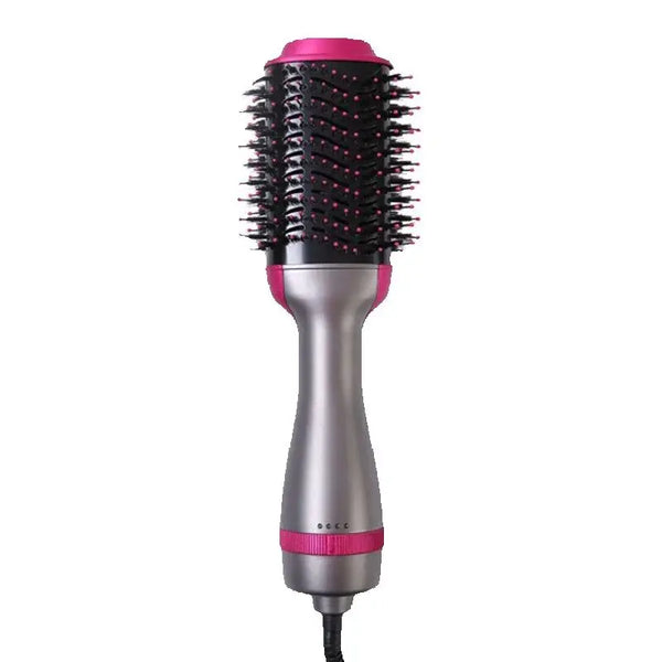 2025 New 3-in-1 Hot Air Comb Fluffy Comb Without Damaging Hair Dry And Wet Roll Straight Dual-Use Negative Ion Styling Comb