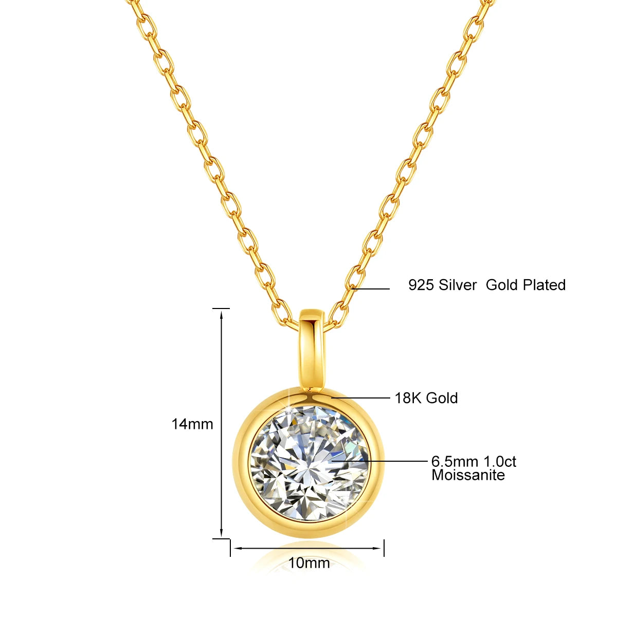 Szjinao 2025 Trending Earrings Moissanite Gold 18k Real Original With Certificate Wedding Luxury Jewelry For Women Wholesale Hot