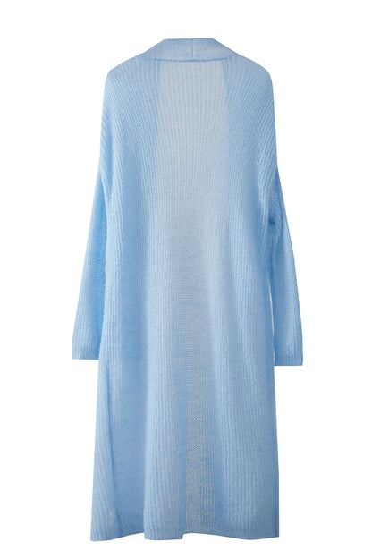 AMII Minimalist Long Sweater Cardigan For Women 2025 Spring New Casual Office Lady Knitted Coats Loose Female Cardigan 12551045