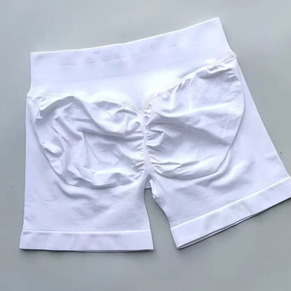 WOMEN SPORTS Impact Shorts Low Ribbed Waist Seamless Scrunch Bum Workout Gym Shorts Booty Hight Stretch Running Shorts