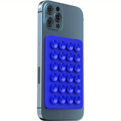 Silicone 24 Suction Phone Holder Multifunctional Suction Cup Mat Wall Stand Anti-Slip Single Sided Case Glue Mount Back Stickers
