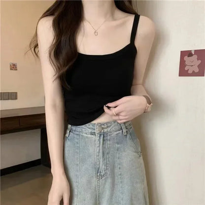 Crop Top Women Sexy Sleeveless Tops Fashion Female Underwear Lady's Camisole Girl Basic T-shirt Vest Lingerie Bras Tube Tops New