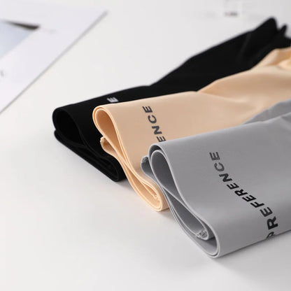 3PCS/set Protective Shorts Plus Size Shorts Seamless Underwear for Women Safety Short Pants Ice Silk Panties Summer Intimates