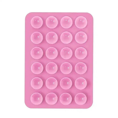 Silicone 24 Suction Phone Holder Multifunctional Suction Cup Mat Wall Stand Anti-Slip Single Sided Case Glue Mount Back Stickers