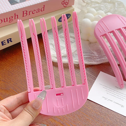 1/2pcs Korean Fluffy Hair Roots Clips Comb Lazy Hair Top Styling Curling Barrel Portable Hairs Clip Volume Wind Sculpting Comb