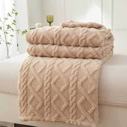 Single-Layer Coral Fleece Blanket