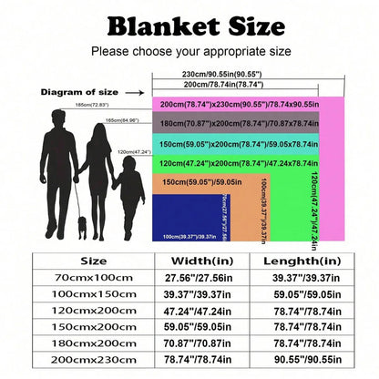 Single-Layer Coral Fleece Blanket