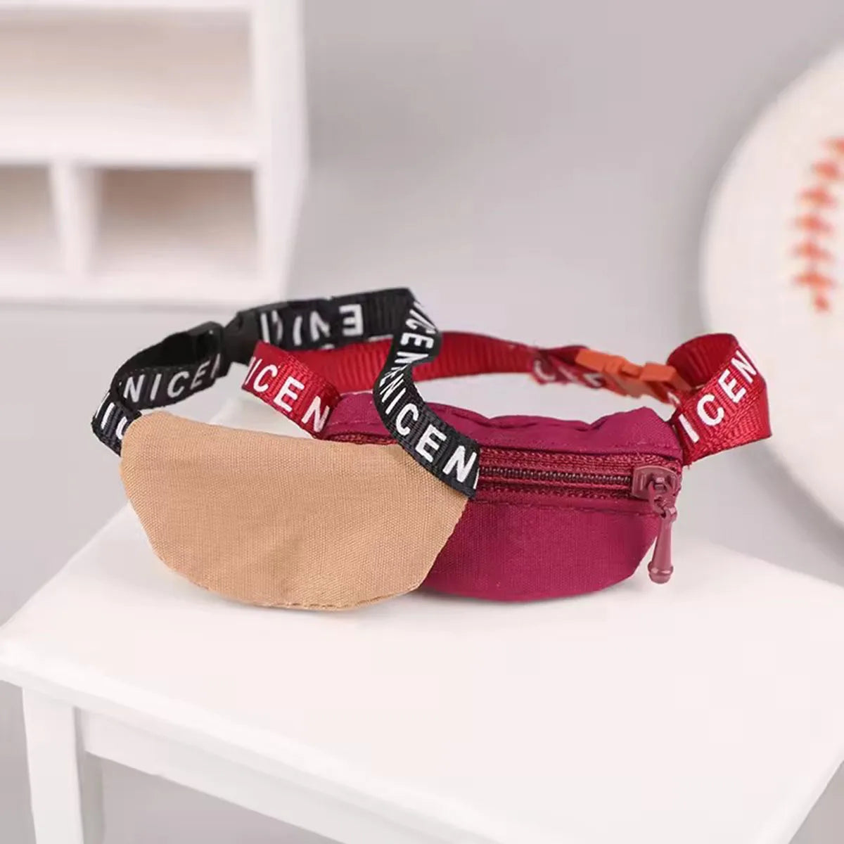 For Labubu Dolls Crossbody Bag DIY Toys Waist Bags Cute Plush Doll Accessories Kids Toys Fashion Accessory