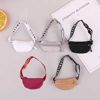 For Labubu Dolls Crossbody Bag DIY Toys Waist Bags Cute Plush Doll Accessories Kids Toys Fashion Accessory