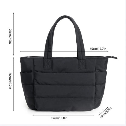 Women's Handbag, Lightweight And Fluffy Tote Bag, Suitable For Travel, Work, Beach, Gym, Large Capacity And Easy To Carry